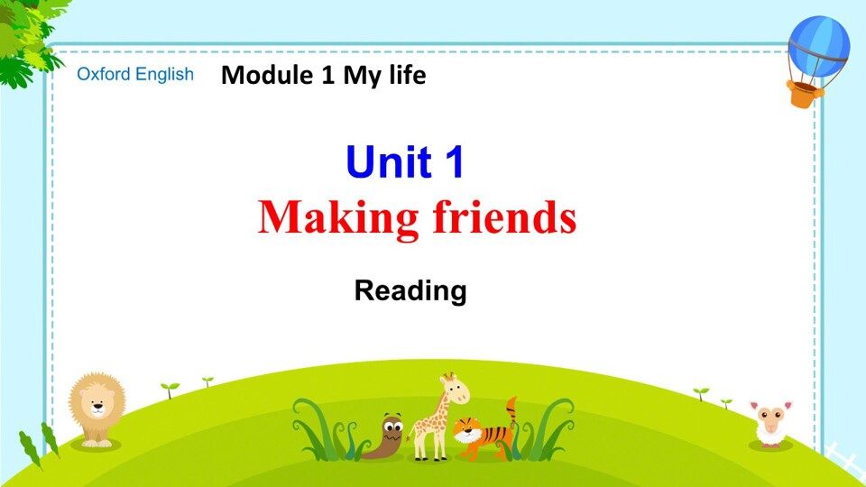 Unit 1 Reading