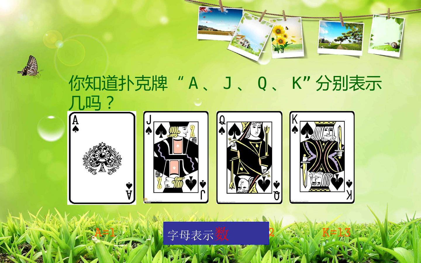 用字母表示数