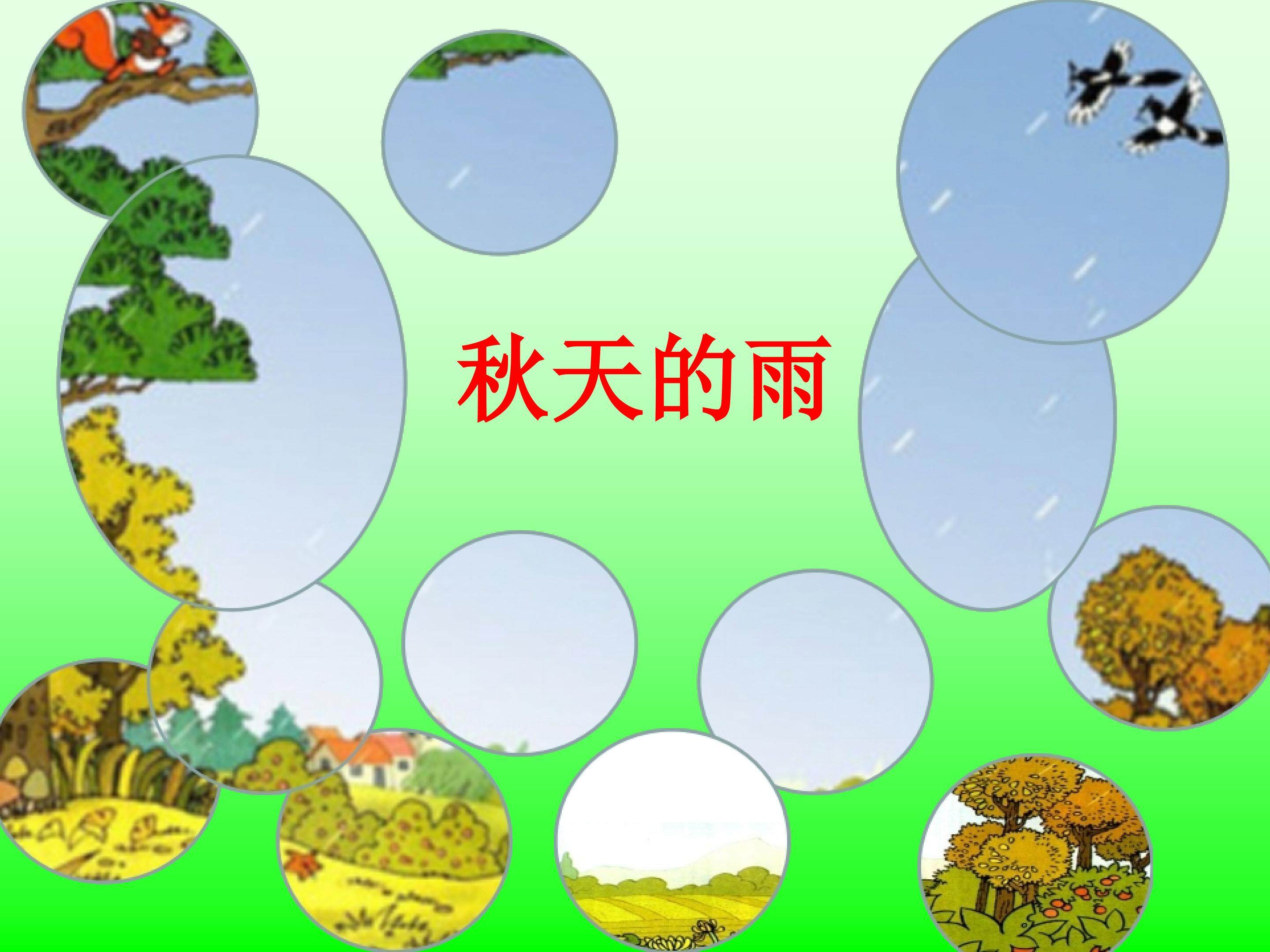 秋天的雨