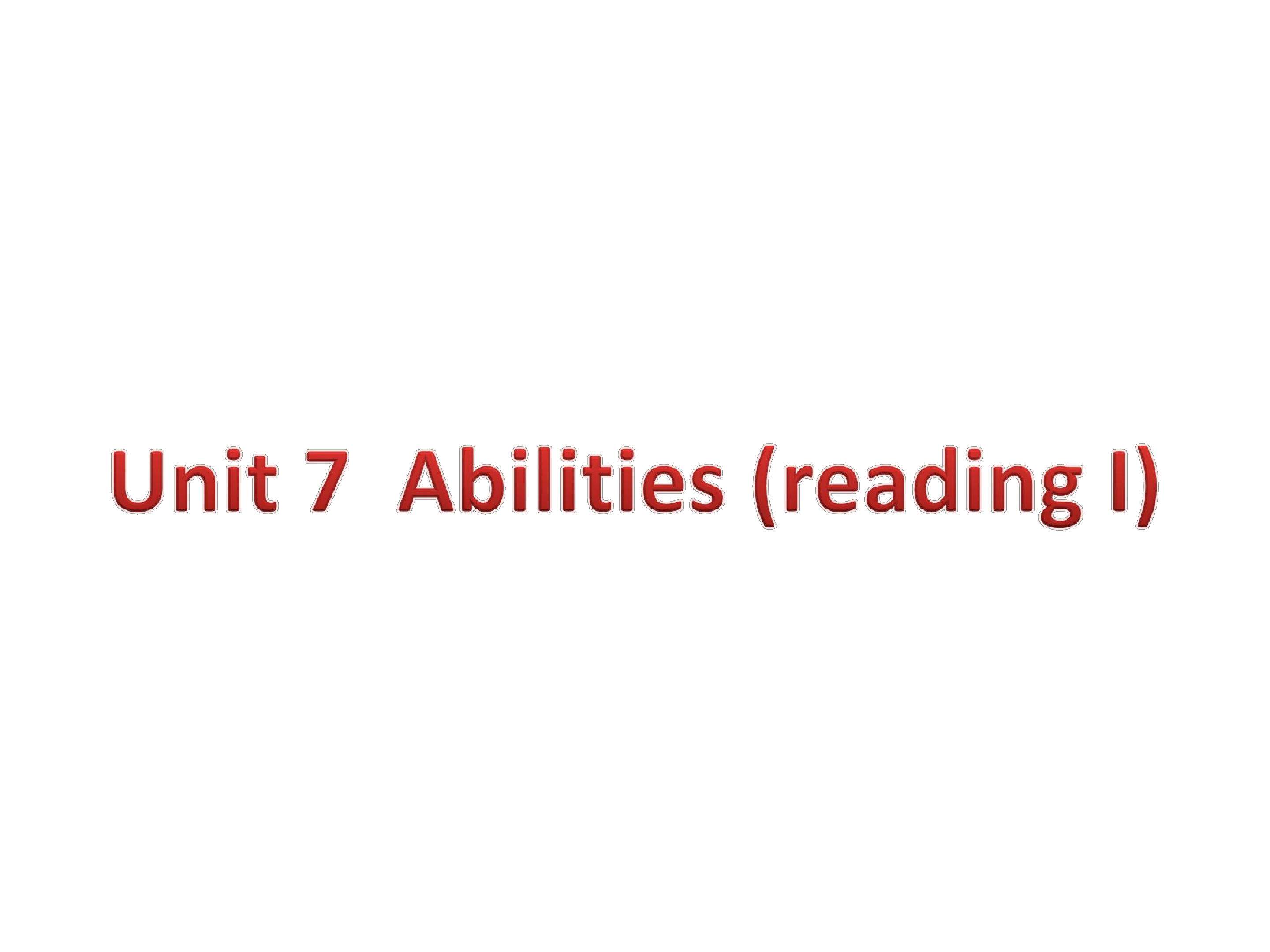 牛津译林版七年级下册unit7（reading)