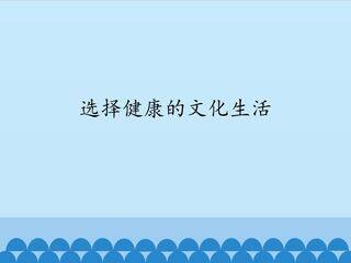 选择健康的文化生活_课件1