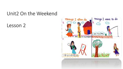 【课件】四年级上册英语人教版新起点Unit 2《On the Weekend》(lesson 2)02