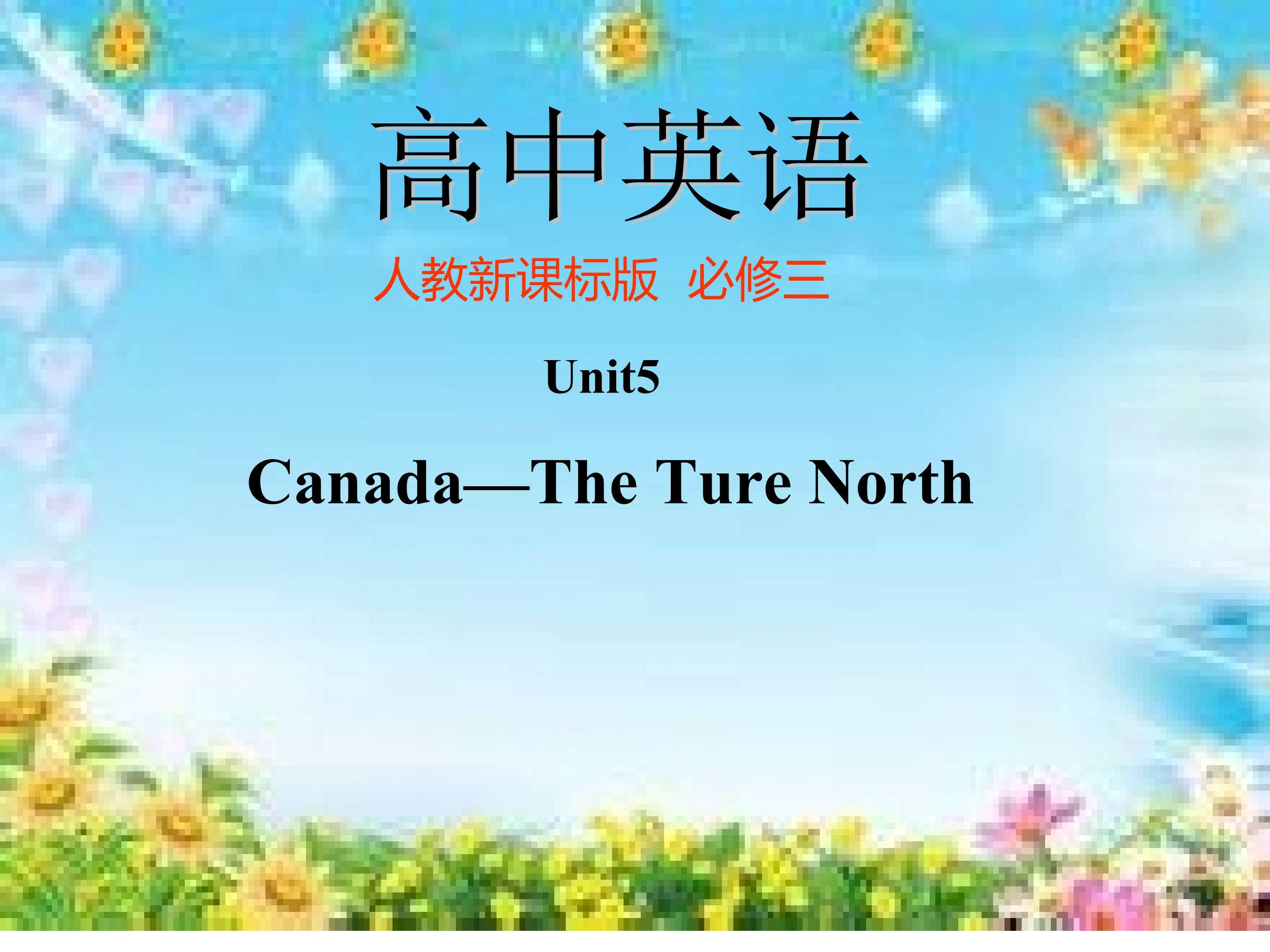 Unit5  Canada----The  Ture  North