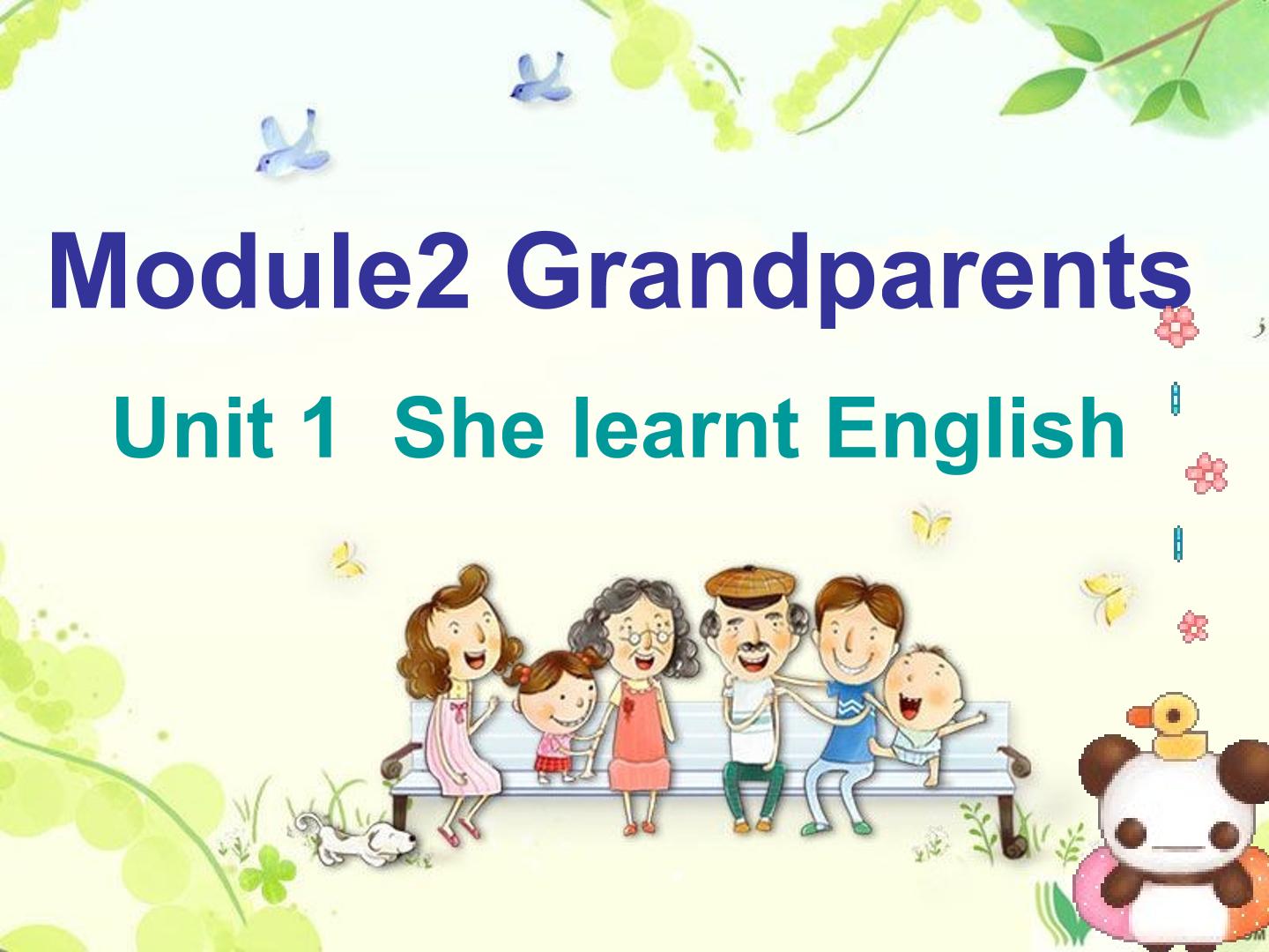 Module2 Unit1 She learnt English