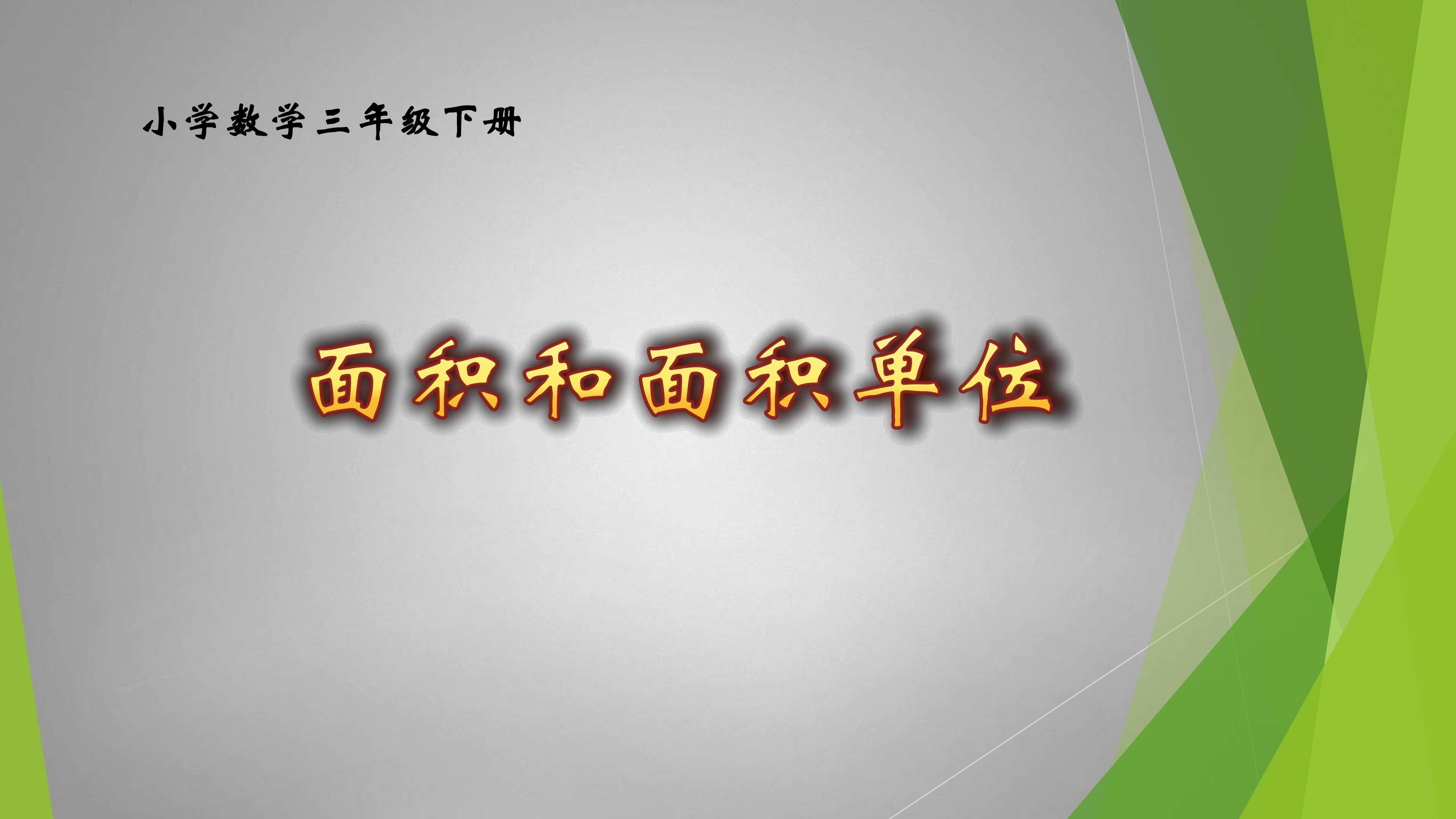 面积和面积单位