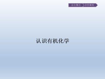 认识有机化学_课件1