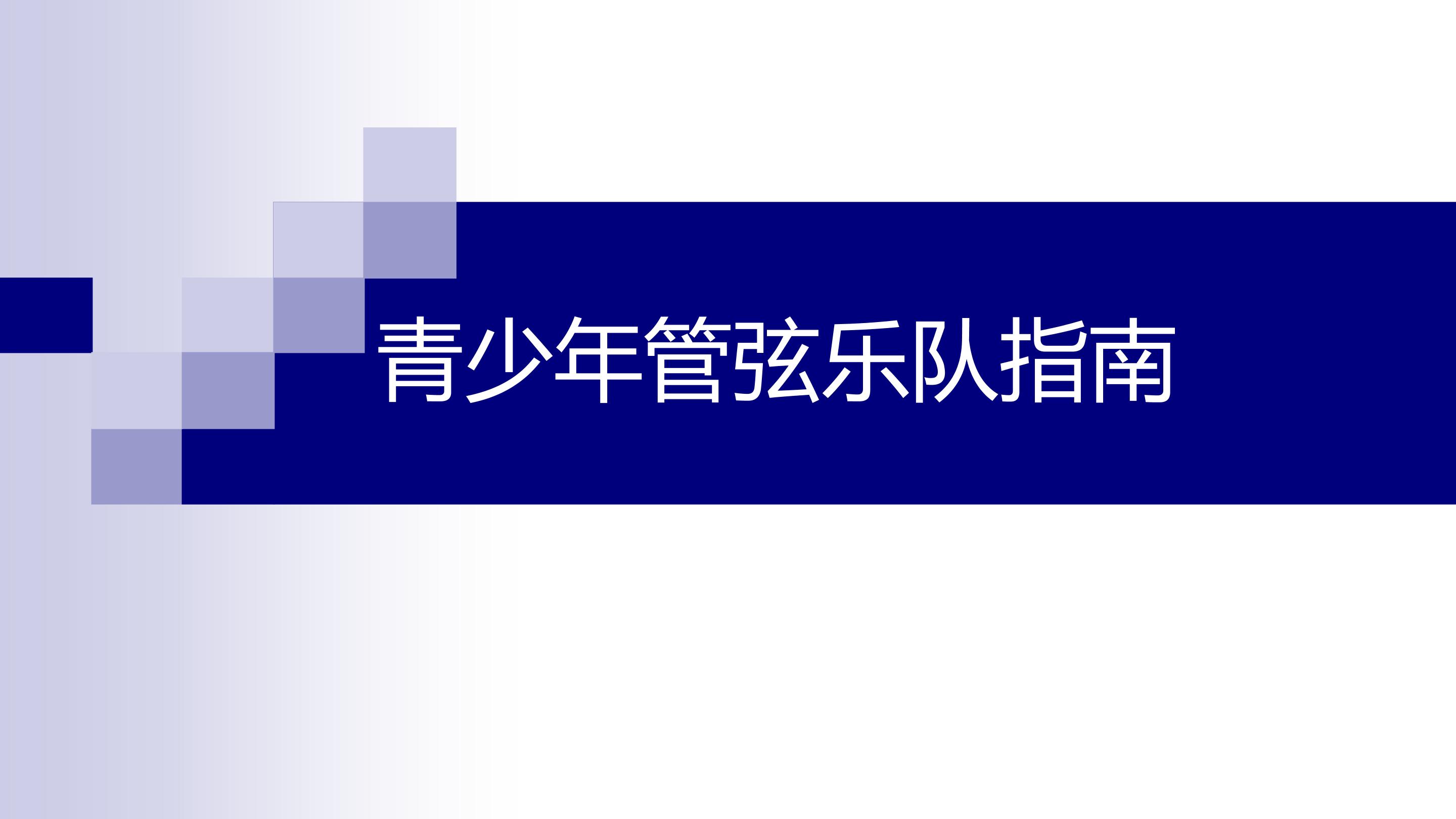 青少年管弦乐队指南