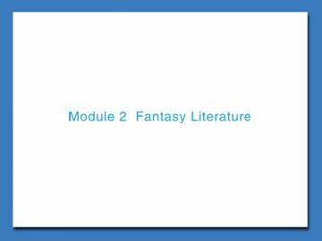 Fantasy Literature_课件1