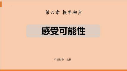 【★】7年级数学北师大版下册课件第6章《感受可能性》