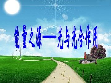 一  捕获光能的色素和结构