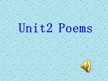 Unit 2 Poems