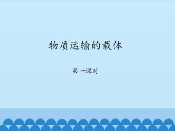 物质运输的载体-第一课时_课件1