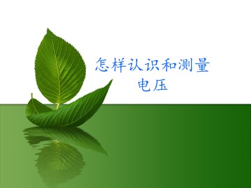 怎样认识和测量电压_课件1