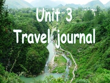 Unit 3 Travel journal