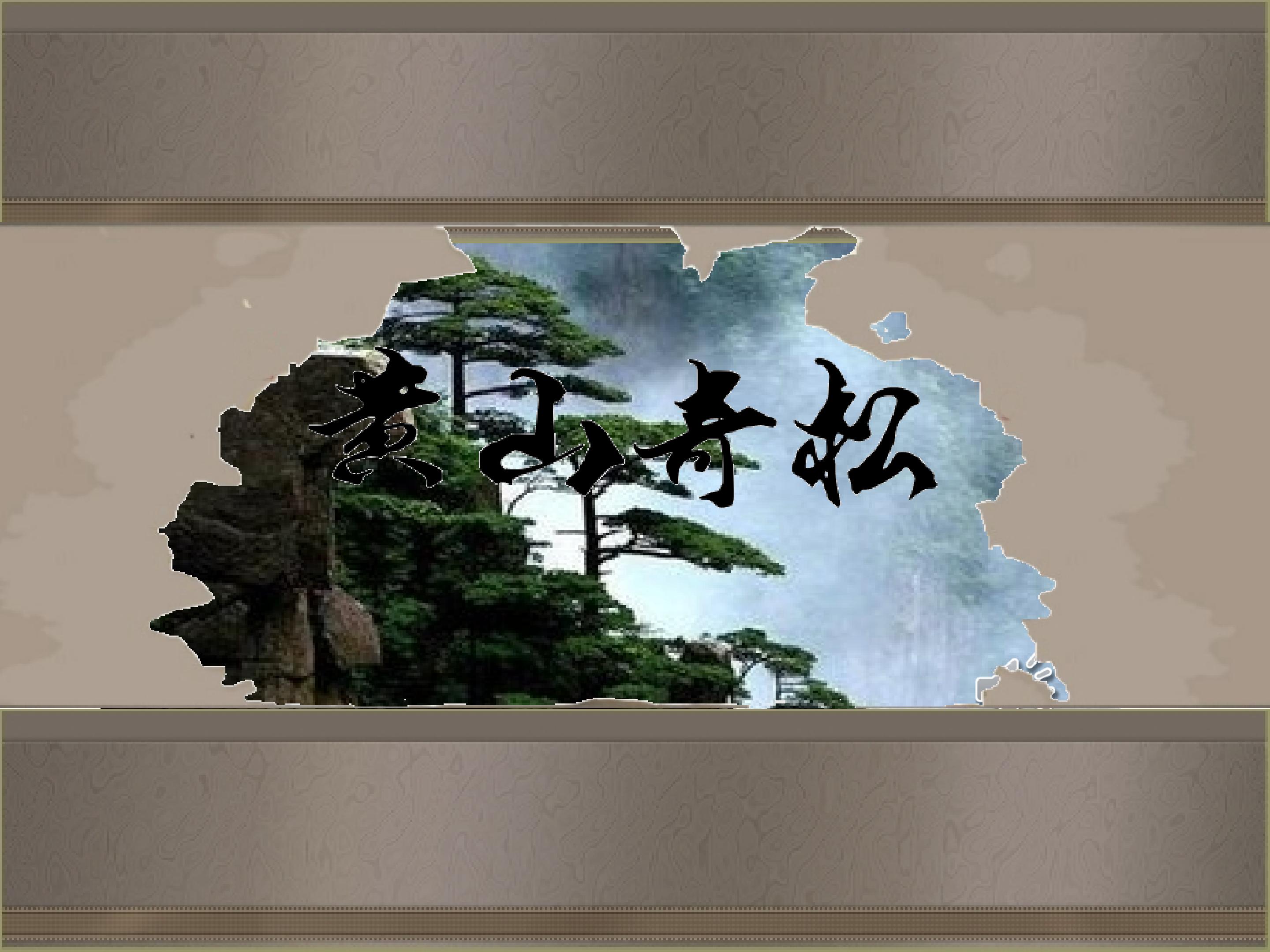 《黄山奇松》