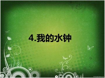 《我的水钟》课件2