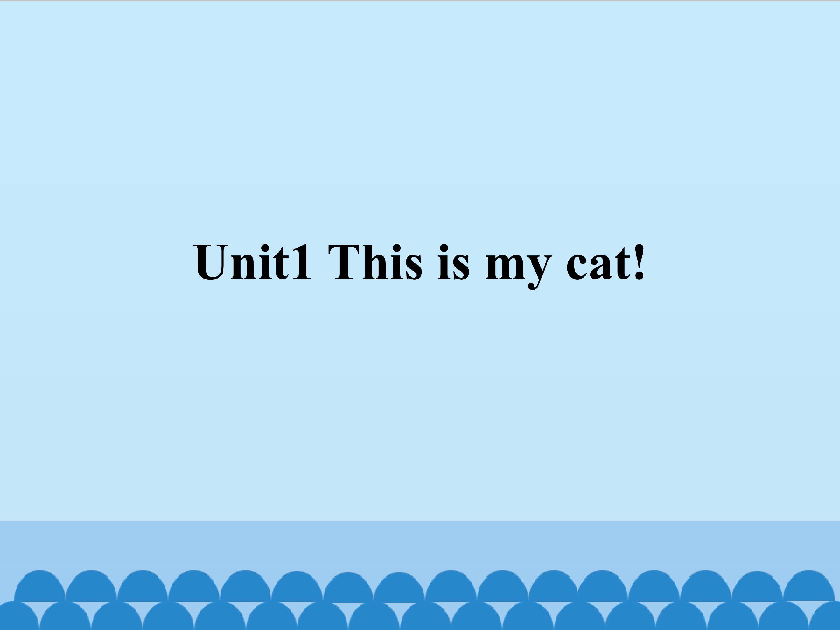 Unit1 This is my cat