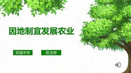 因地制宜发展农业课件