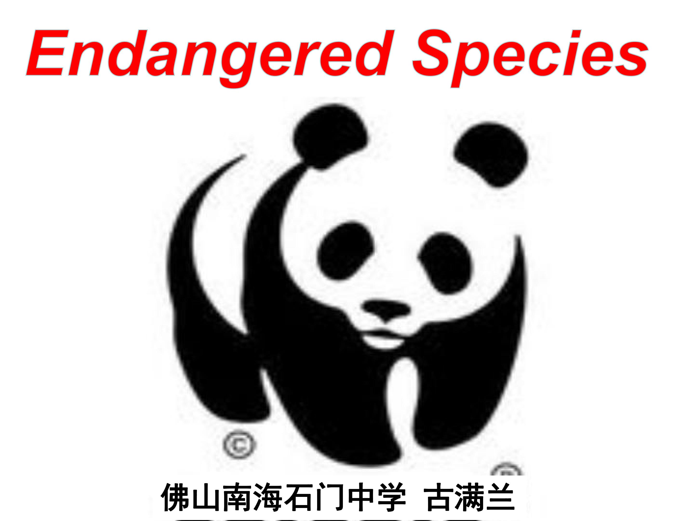 Lesson 2 Endangered Species