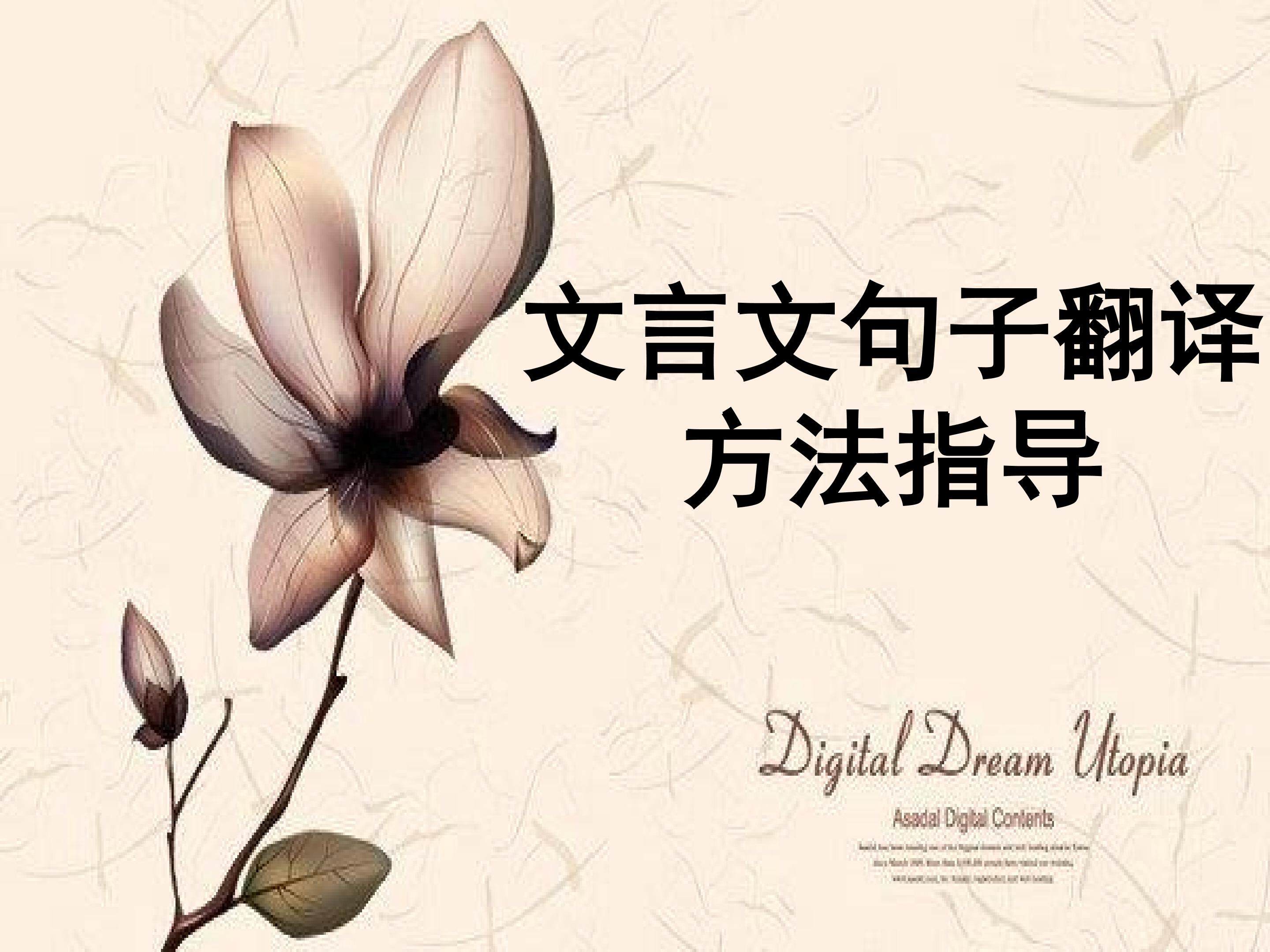 文言文句子翻译