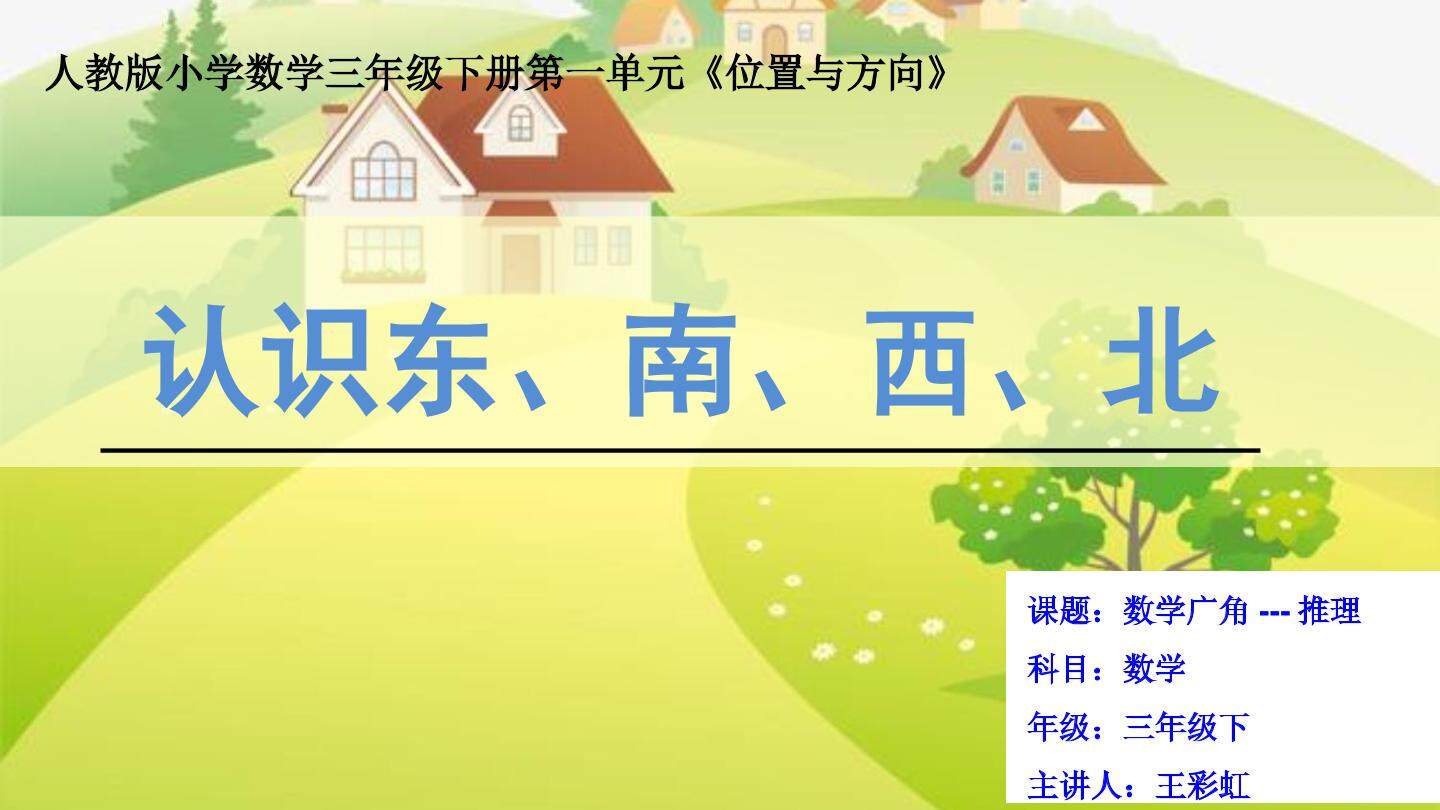 认识东南西北