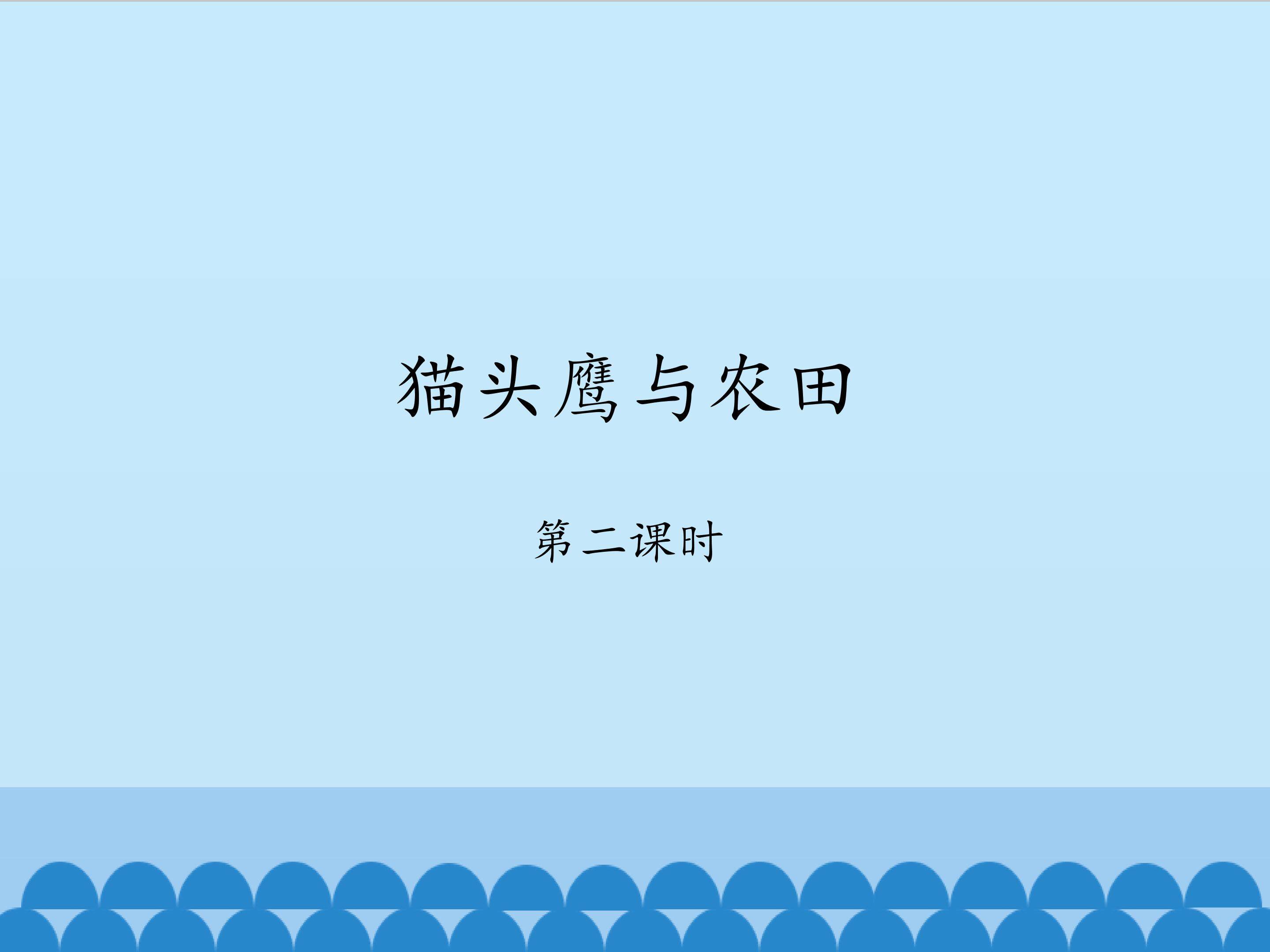 猫头鹰与农田-第二课时