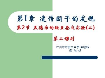 生物高中必修2第一章第二节第二课时课件1