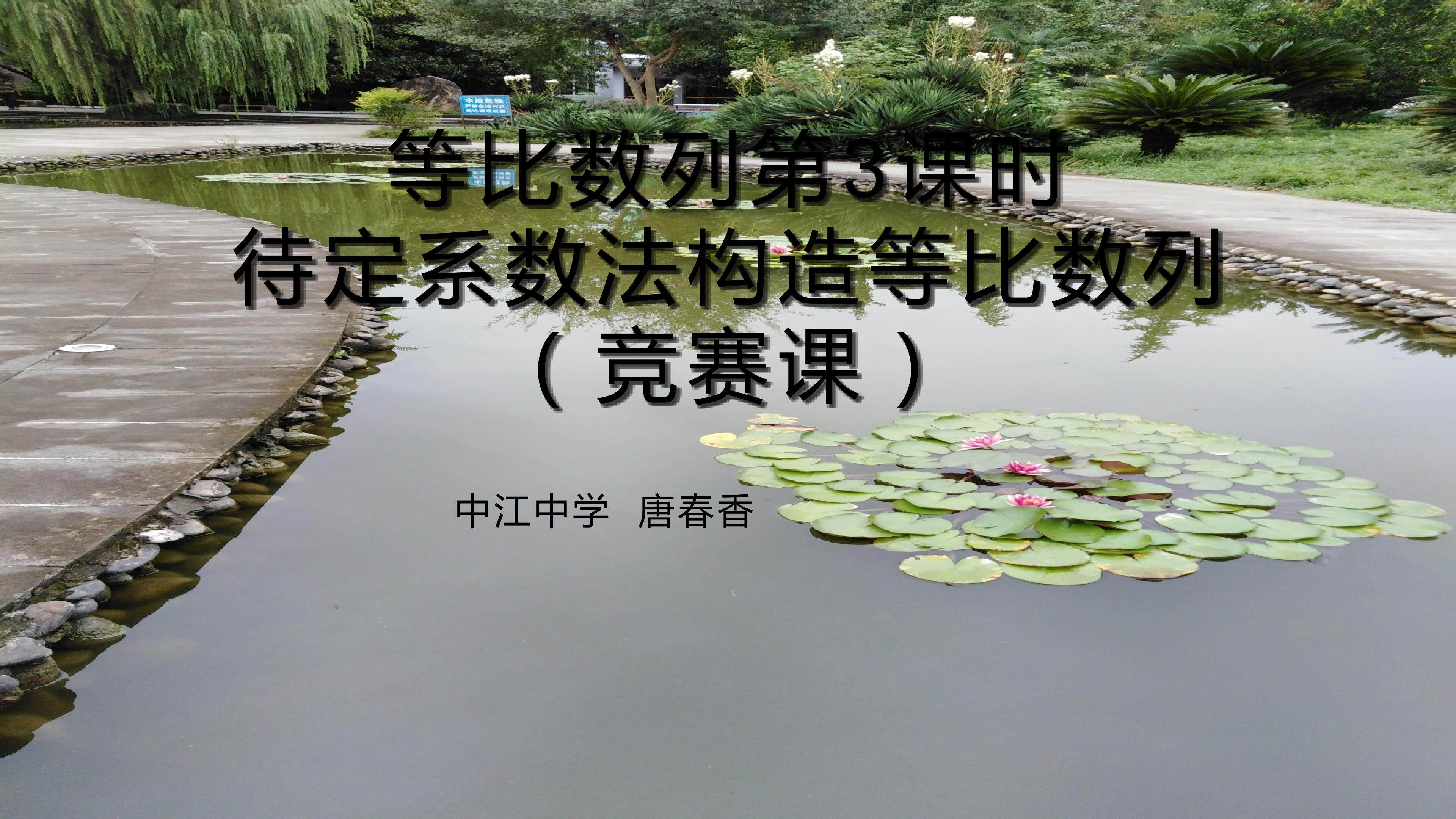 等比数列第3课时（待定系数法构造等比数列）（竞赛课）