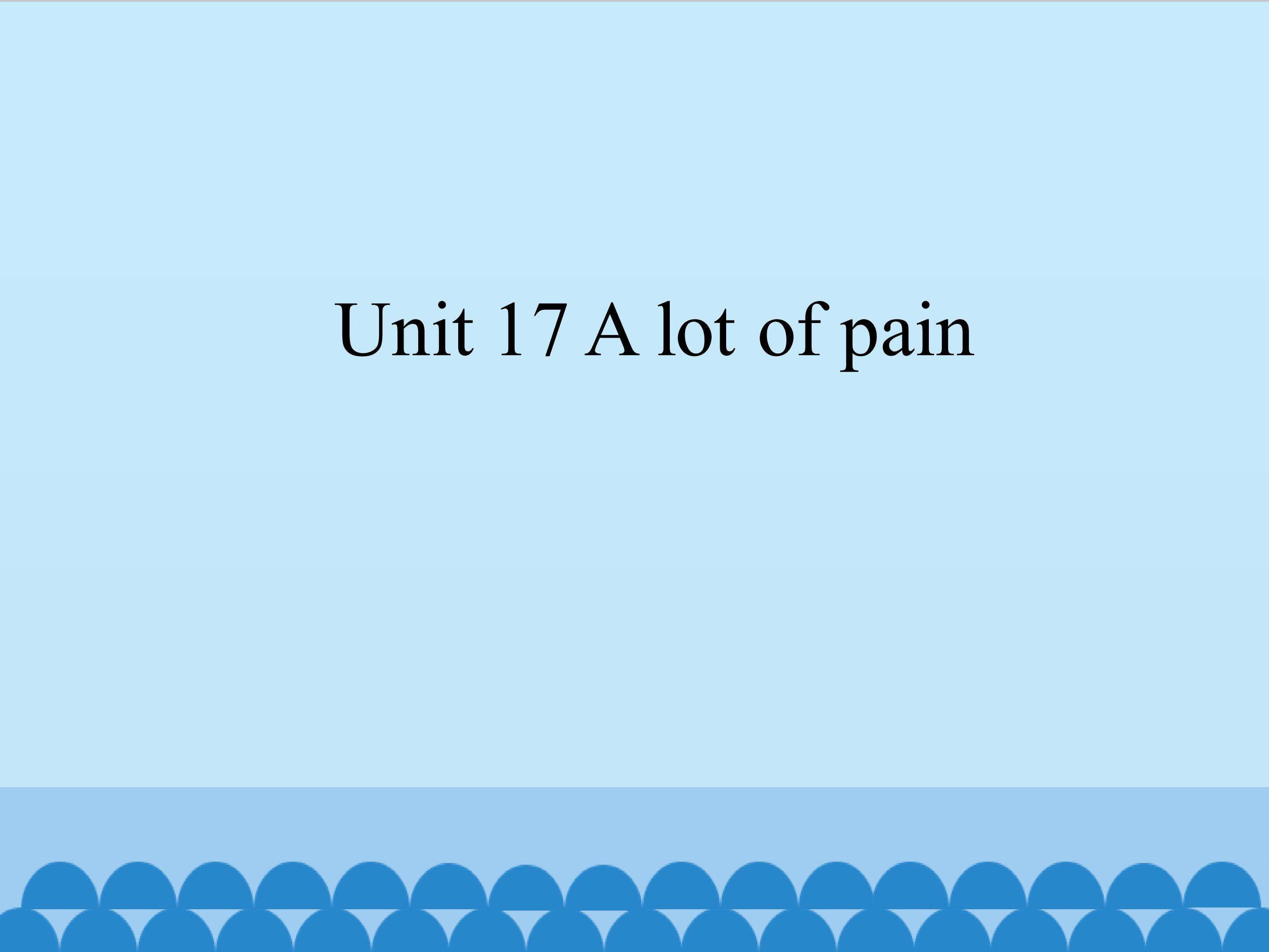 A lot of pain_课件1