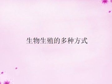 生物生殖的多种方式_课件1