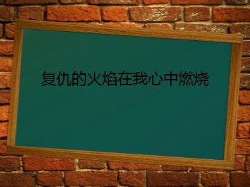 复仇的火焰在我心中燃烧_课件1