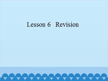 Lesson 6   Revision_课件1