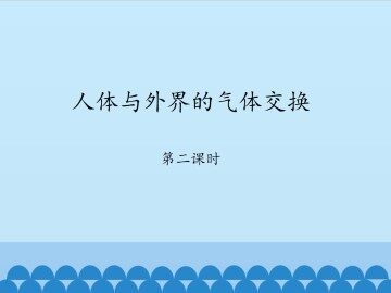 人体与外界的气体交换-第二课时_课件1