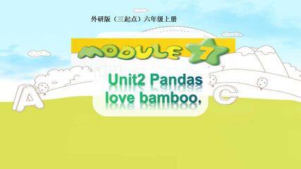 Module 7 Unit2 Pandas love bamboo.