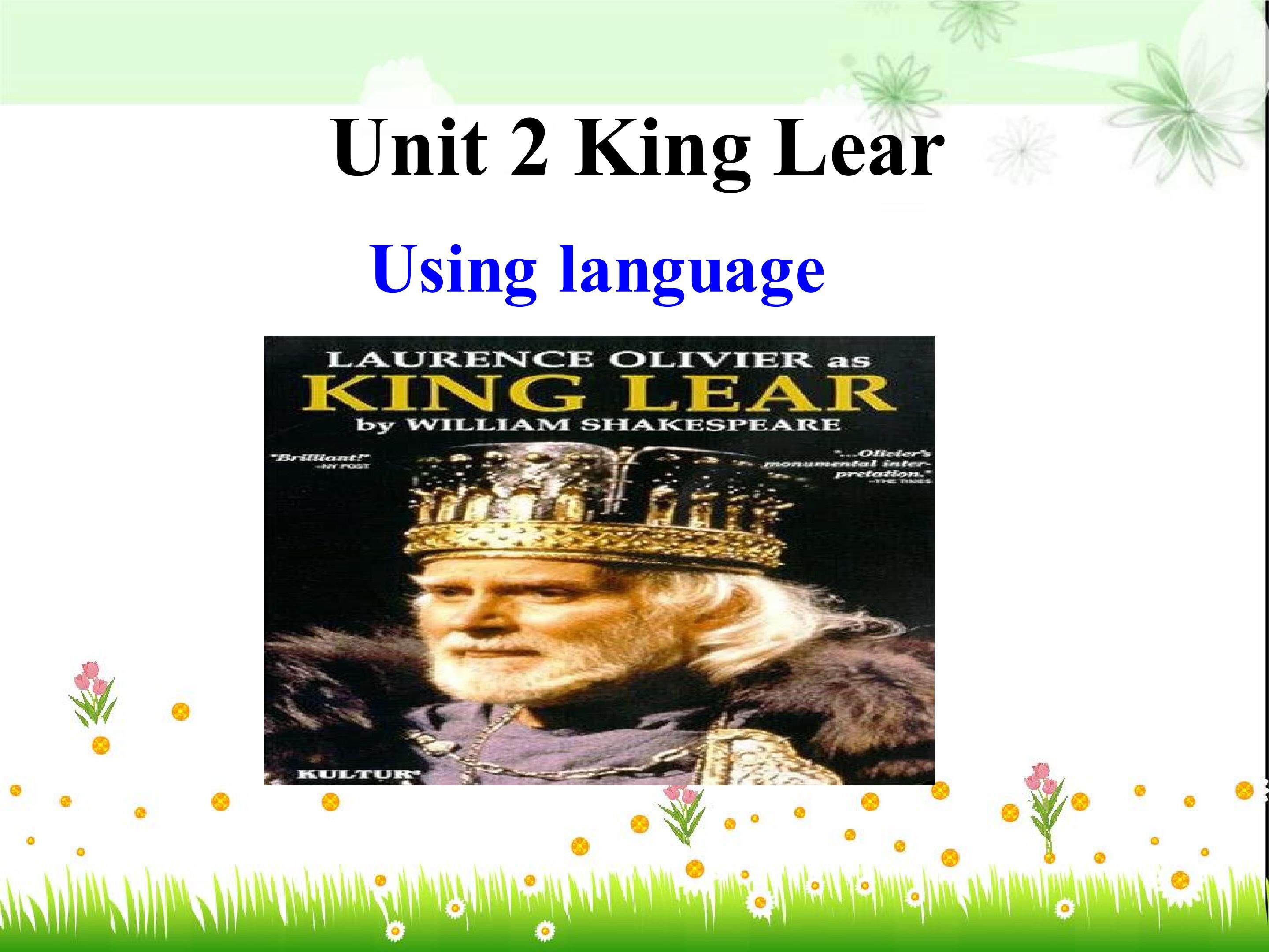 Using Language --Reading