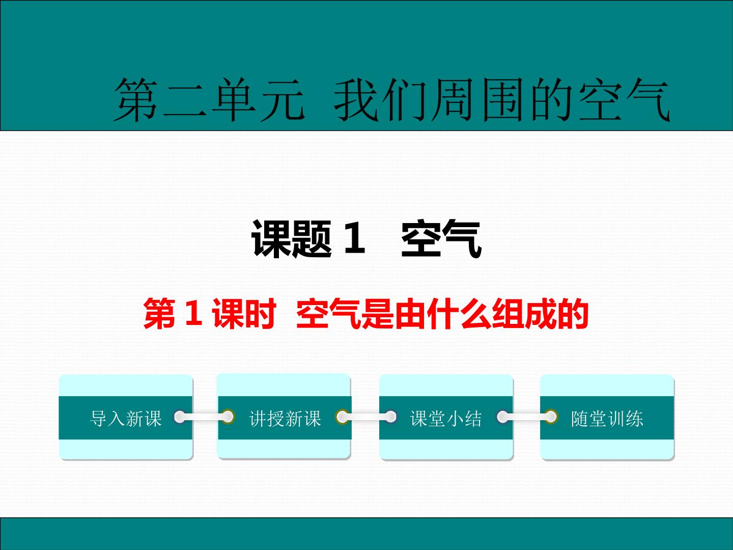 第二单元课题1空气（第一课时）