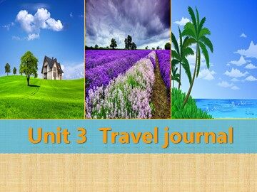 Unit 3 Travel journal