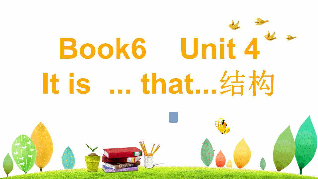 It is...that...强调句型用法