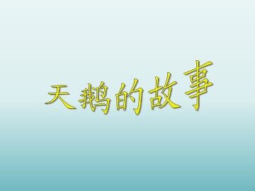 天鹅的故事_课件1