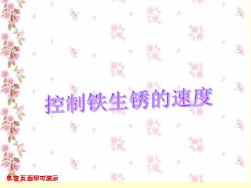 控制铁生锈的速度 课件2