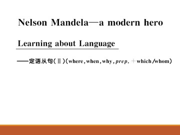 Nelson Mandela - a modern hero_课件10
