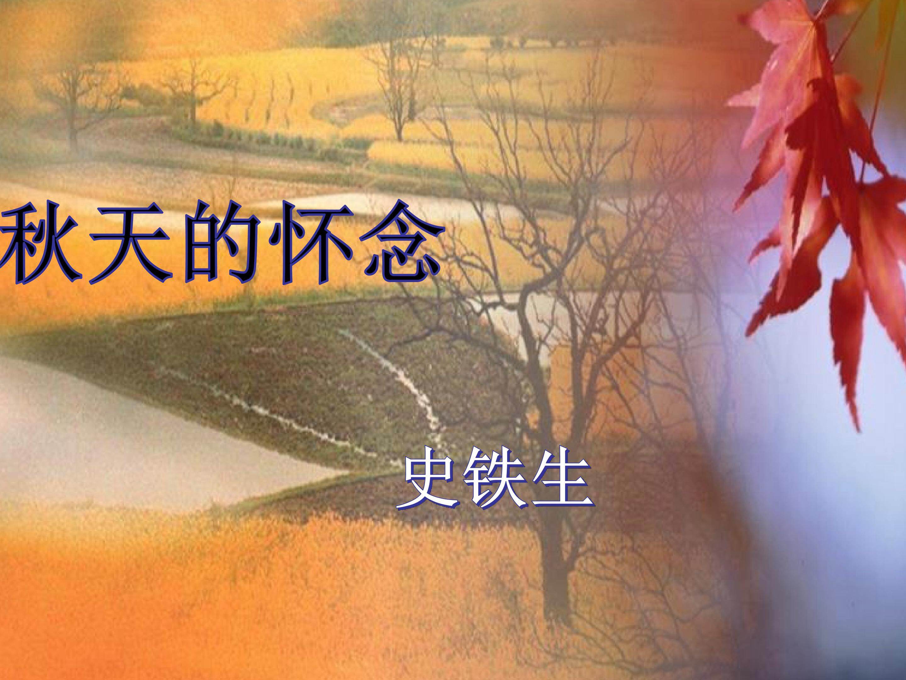 秋天的怀念