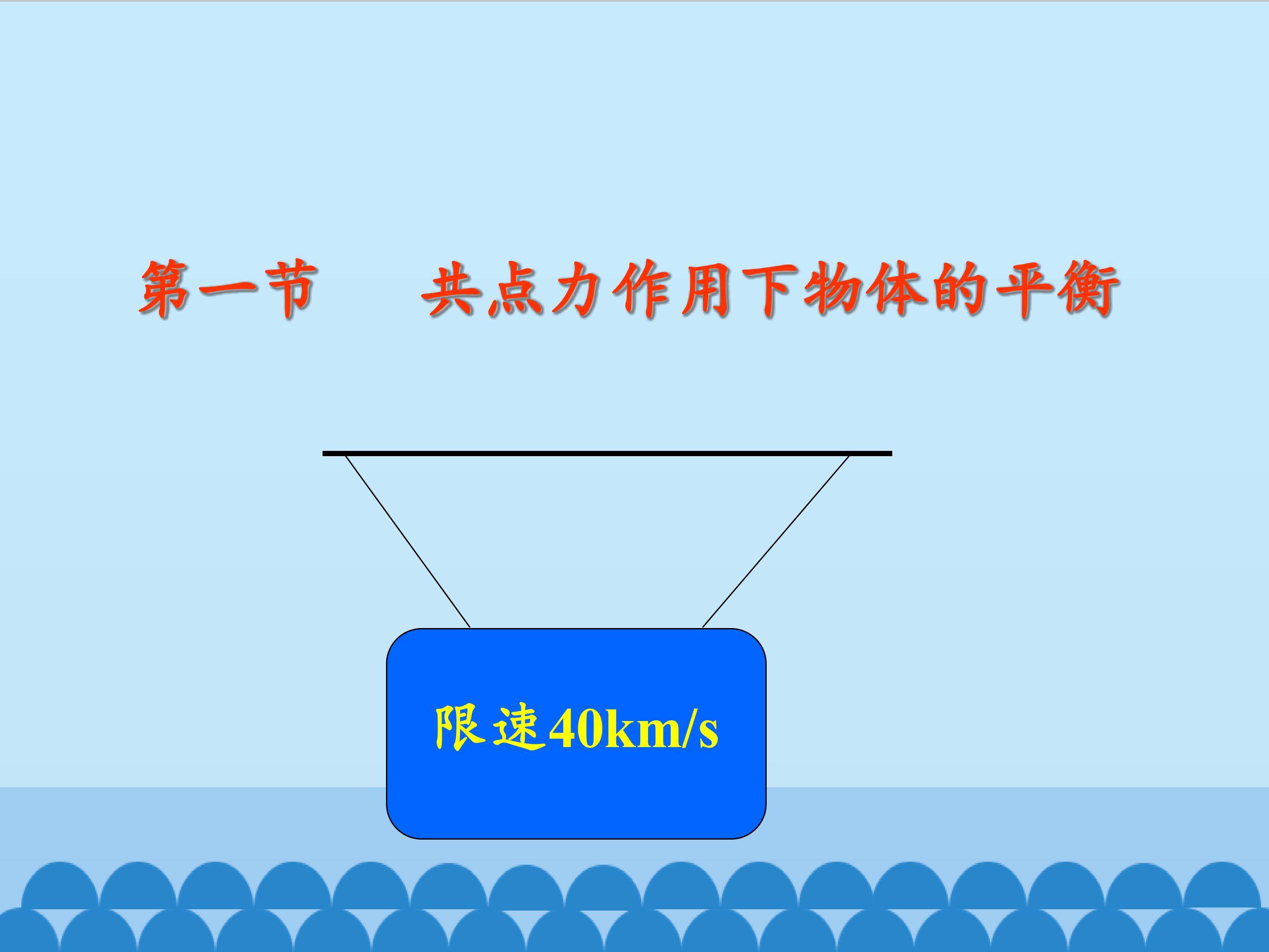 共点力作用下物体的平衡