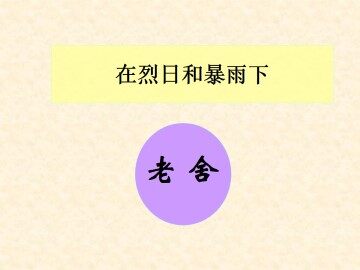 在烈日和暴雨下_课件1