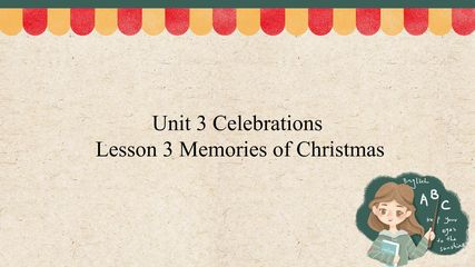 Lesson 3 Memories of Christmas