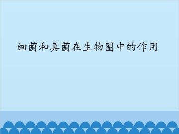 细菌和真菌在生物圈中的作用_课件1
