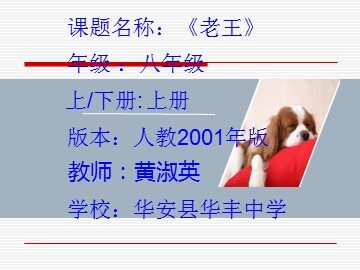 《老王》参赛课件