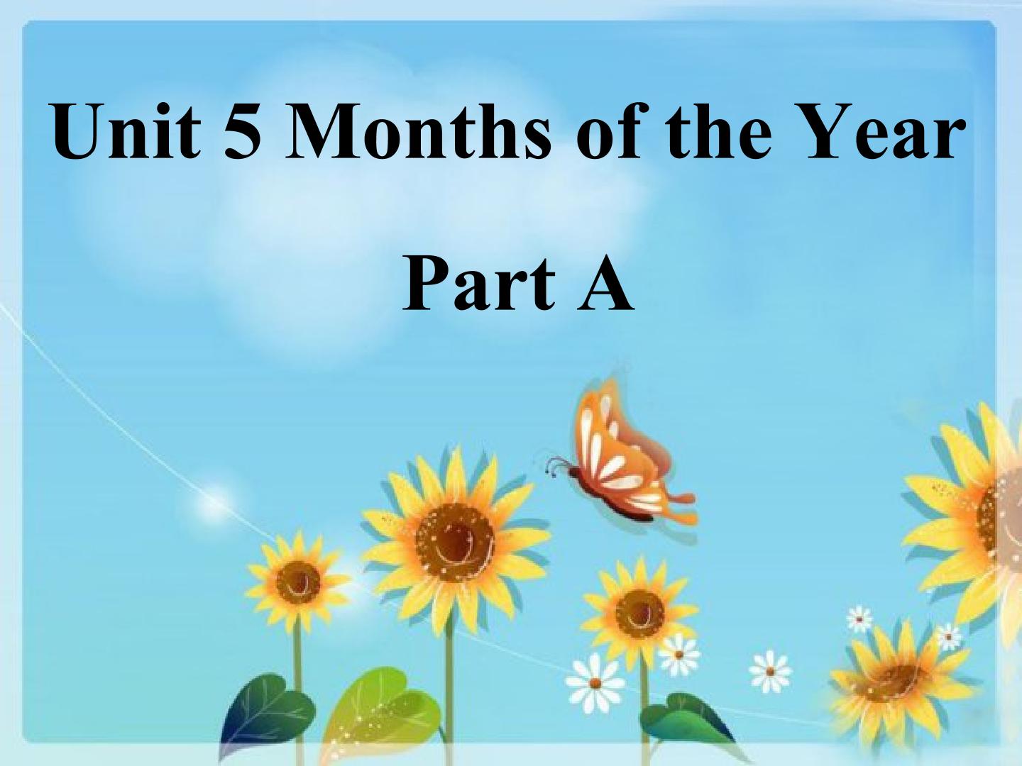 Months of the year PartA