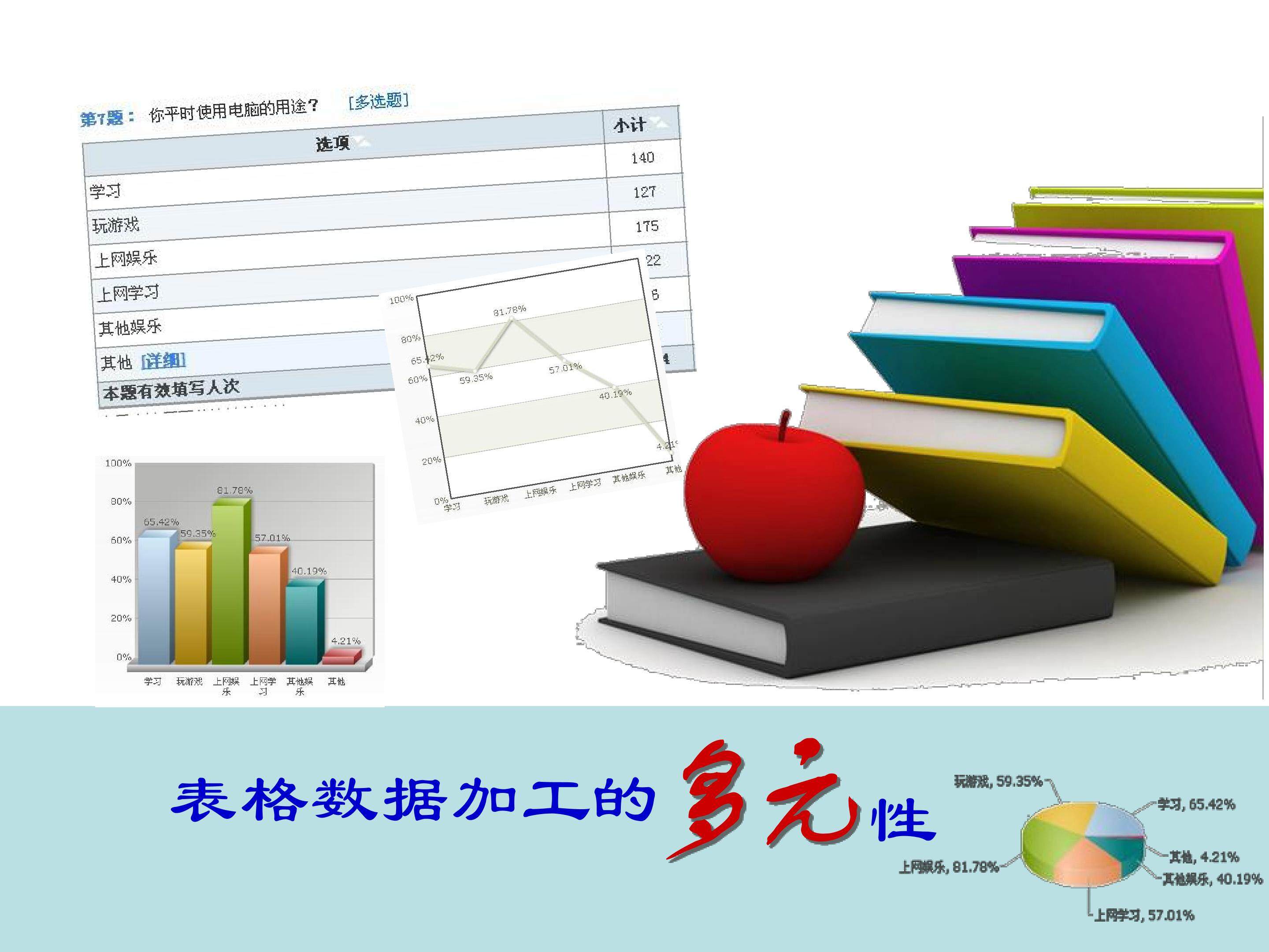 表格数据加工的多元性