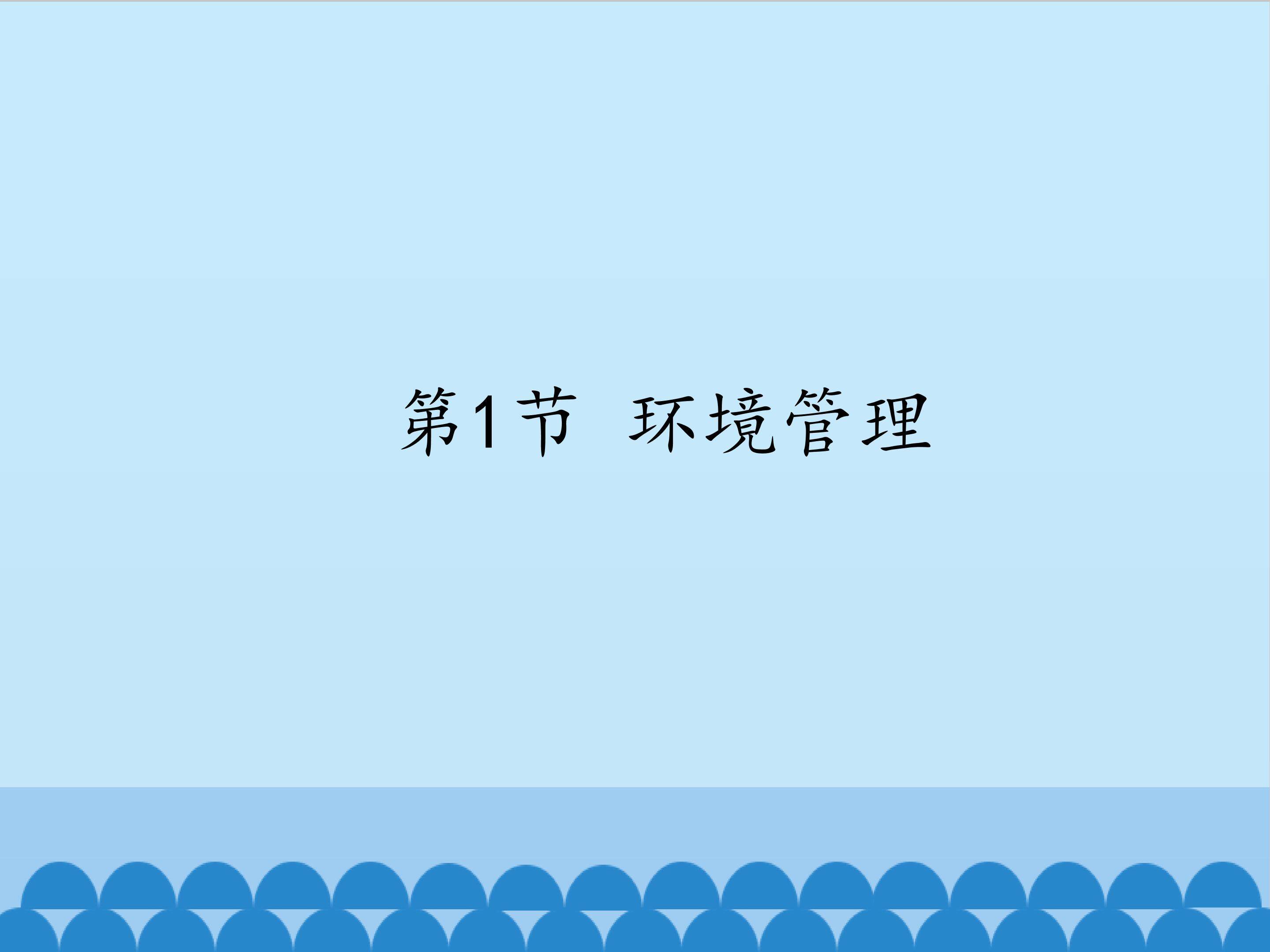 环境管理